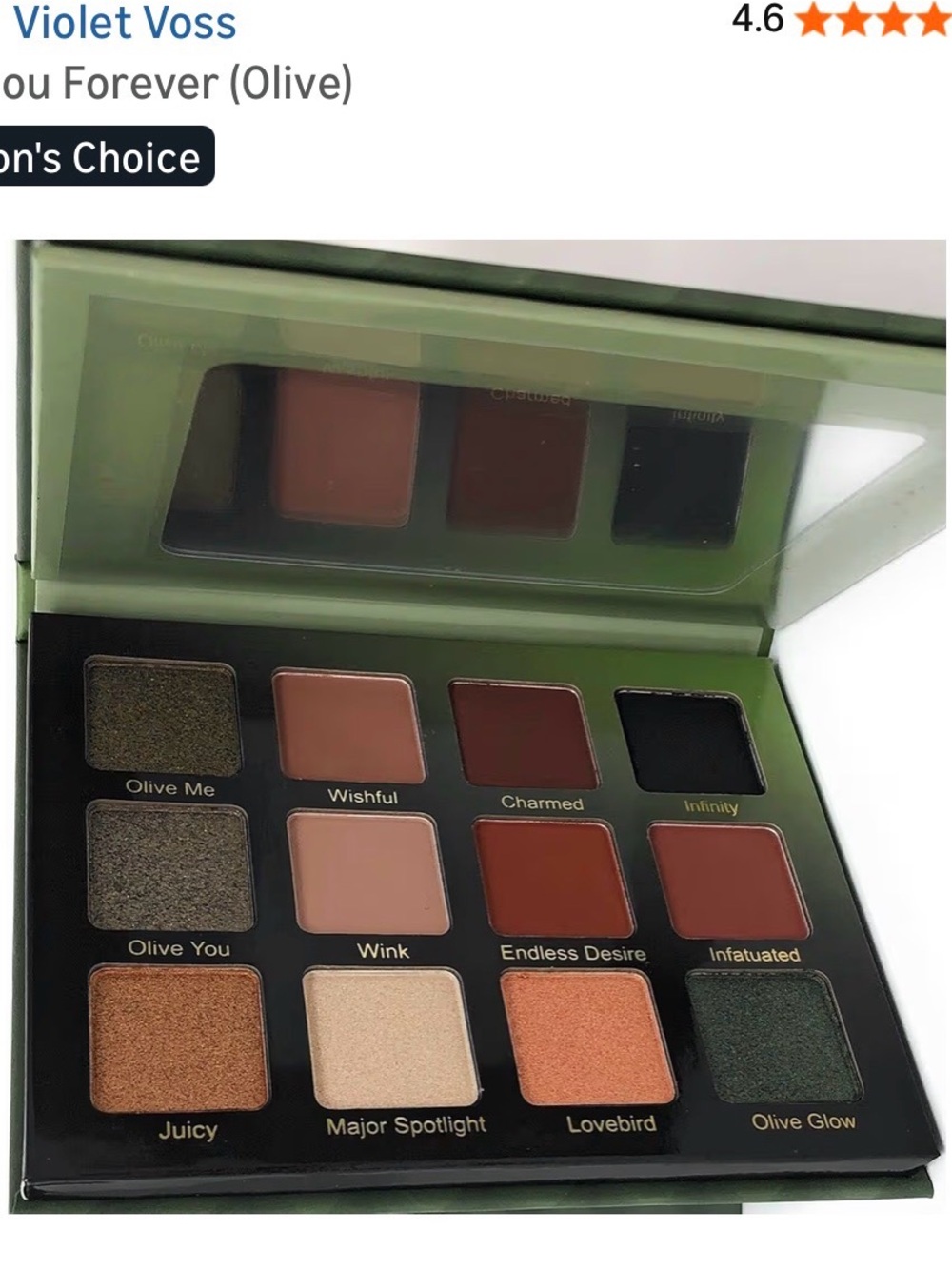 Violet Voss Olive You Eyeshadow Palette — Olive, Rose, Bronze & Plum Mix - Picture 7 of 9